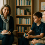 pszichológus a II. kerületben első konzultáción anyával és fiával